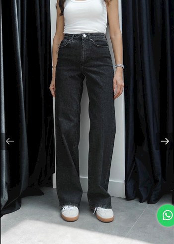 Siyah Denim Kadın Jean - Görsel 2