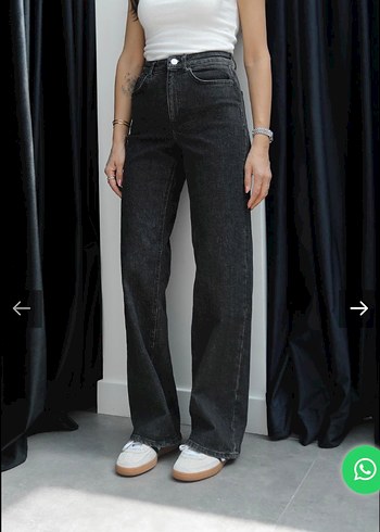 Siyah Denim Kadın Jean - Görsel 5