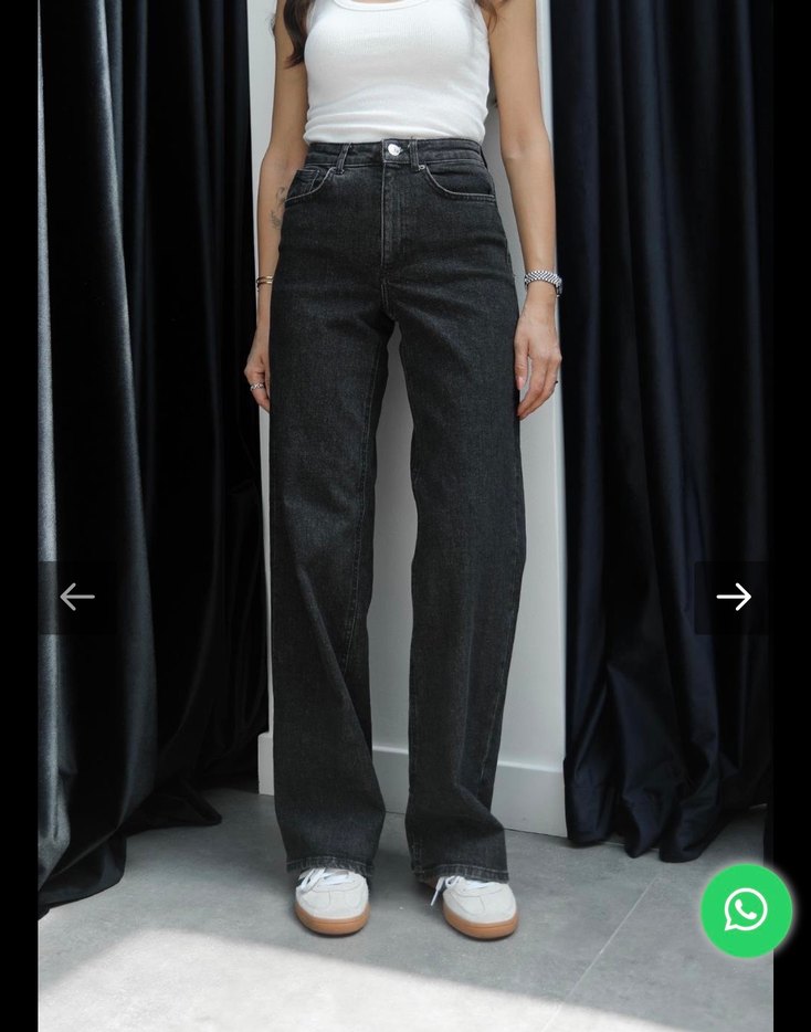 Siyah Denim Kadın Jean - Görsel 2