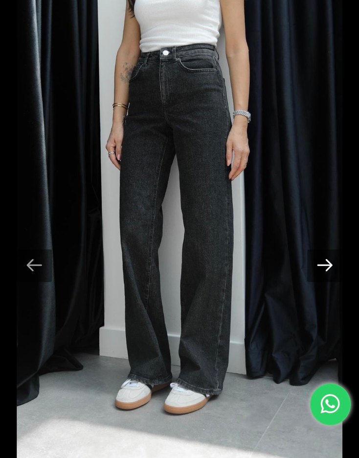 Siyah Denim Kadın Jean - Görsel 5