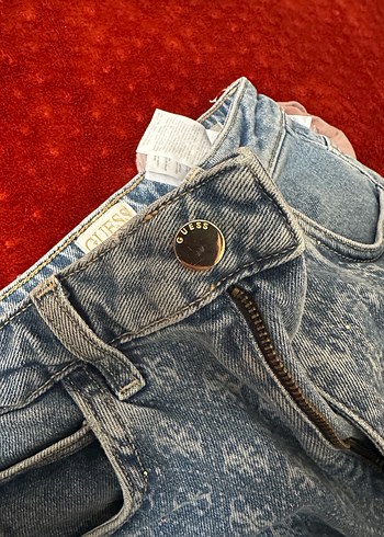 Guess Düğmeli Mavi Kadın Kot Pantolon - Görsel 4