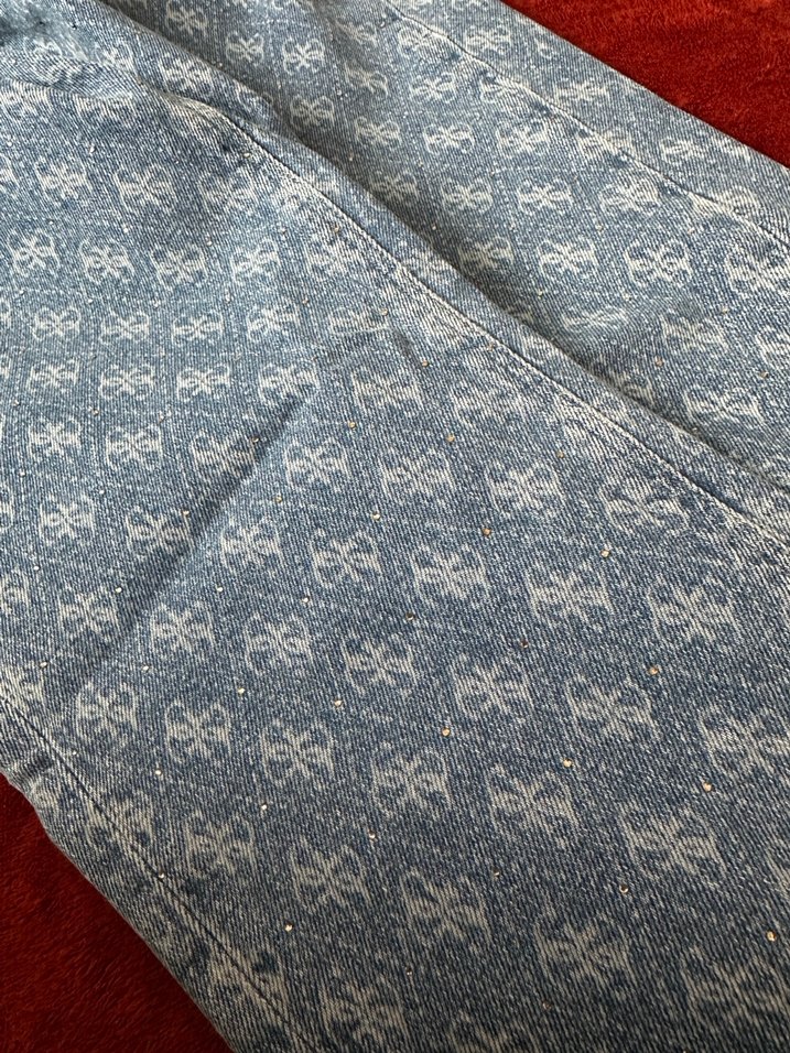 Guess Düğmeli Mavi Kadın Kot Pantolon - Görsel 5