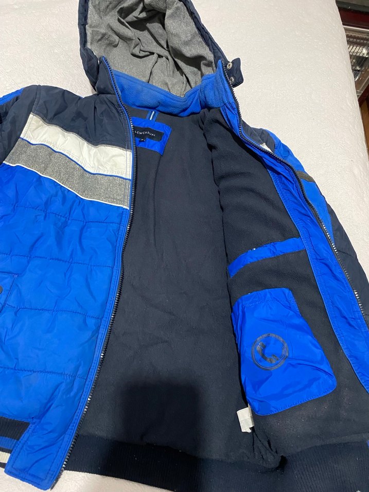 Erkek Kapüşonlu Fermuarlı Mont - Görsel 2