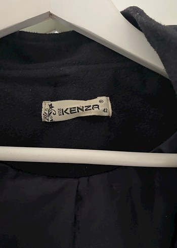 Siyah Midi Kadın Kaban, Kürk Detaylı, Normal Kesim - Görsel 4