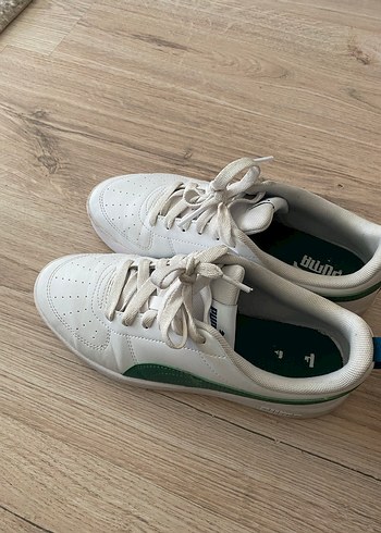 Puma Beyaz-Yeşil Kadın Spor Ayakkabı - Görsel 6