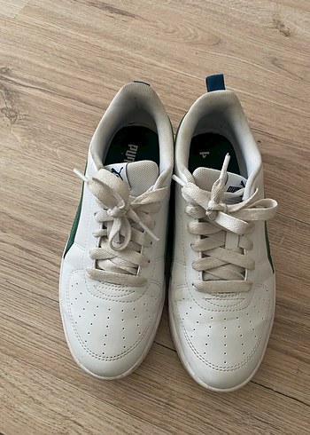 Puma Beyaz-Yeşil Kadın Spor Ayakkabı - Görsel 5