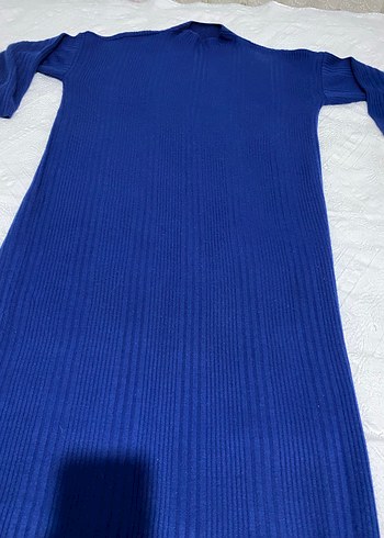 Kadın Lacivert Uzun Triko Elbise - Görsel 6