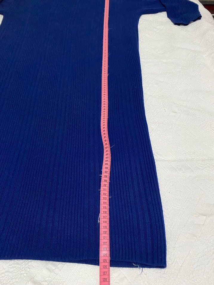 Kadın Lacivert Uzun Triko Elbise - Görsel 5