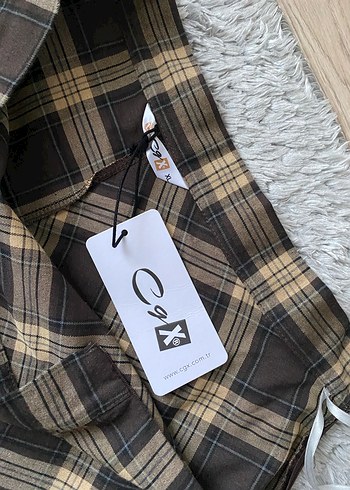 Kadın Kahverengi Ekose etek - Görsel 2