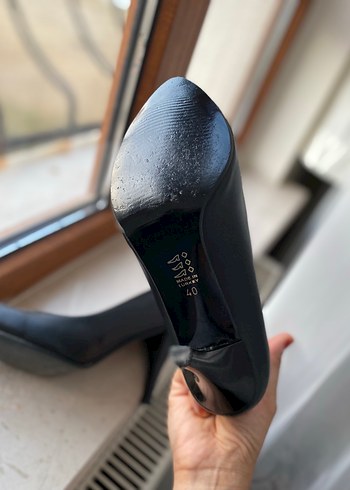 Diğer Siyah mat Klasik Stiletto Topuklu Kadın Ayakkabı