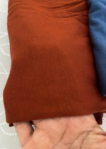 Kadın Çok Renkli Keten pamuklu şal - Görsel 8