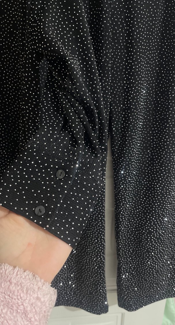 Siyah Puantiyeli Kadın Mini Takım - Görsel 3