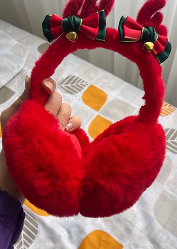 Kızlar için renkli kürklü kulaklık - Görsel 3