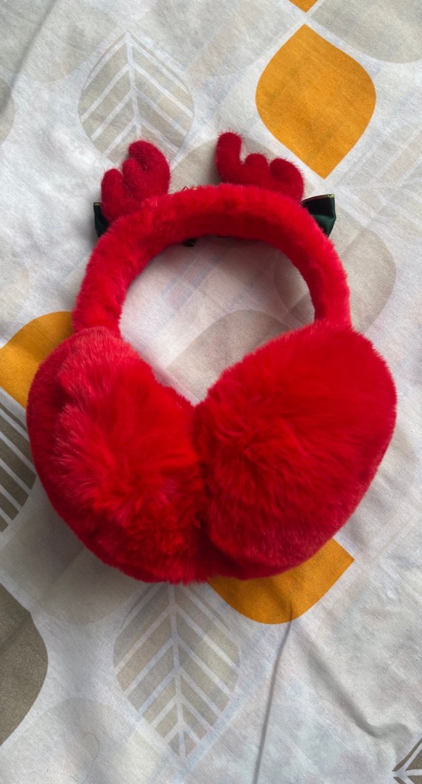 Kızlar için renkli kürklü kulaklık - Görsel 2