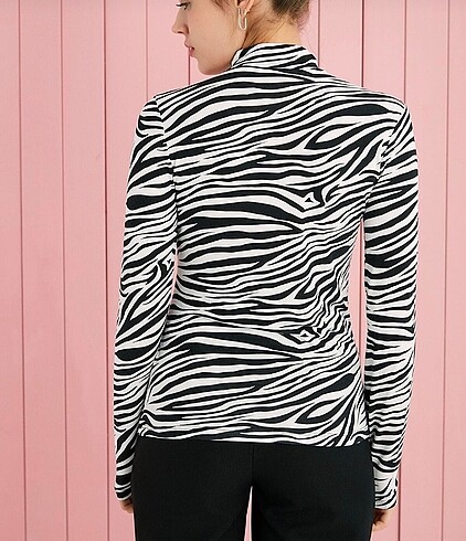 Diğer Zebra desen bluz