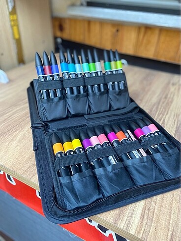 Promarker kalem çantalı 24 renk