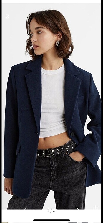 Stradivarius kaşe blazer