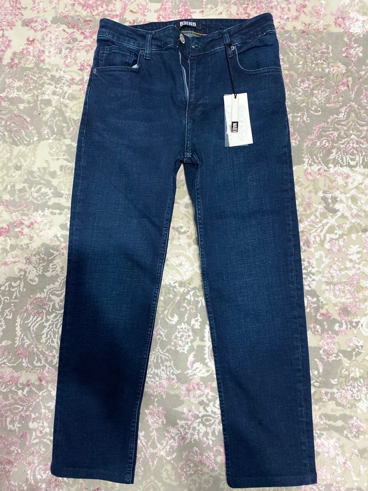 Mavi Bol Kesim Denim Pantolon - Görsel 2