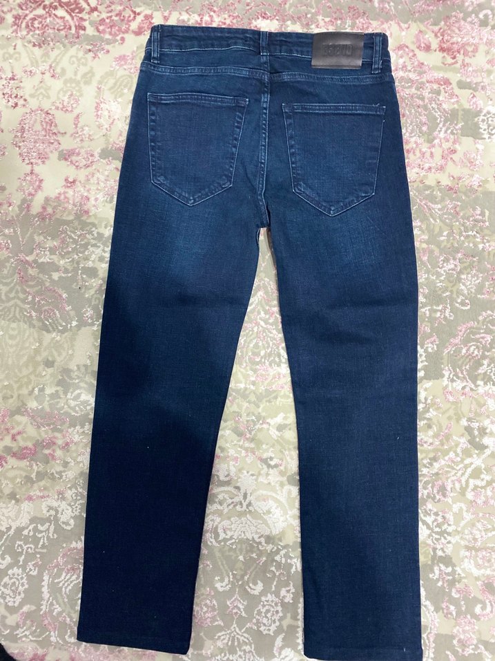 Mavi Bol Kesim Denim Pantolon - Görsel 3