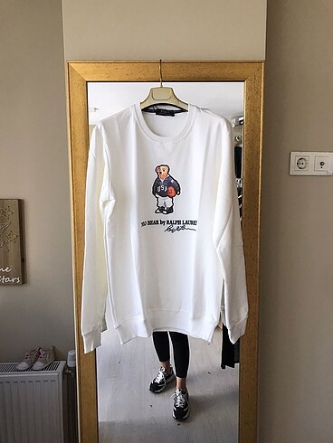 l Beden beyaz Renk Ralph Lauren marka sweatshirt