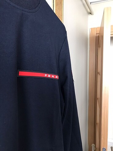 xxl Beden lacivert Renk Prada marka sweatshirt