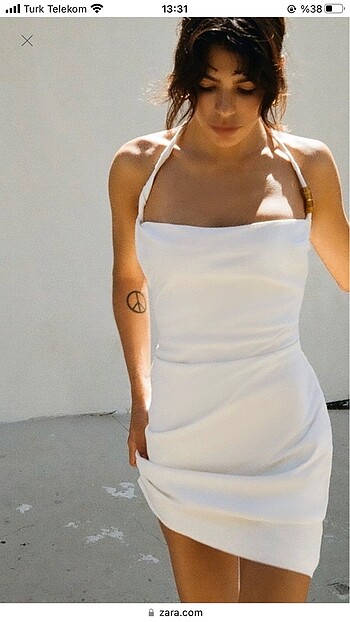 Zara Keten Elbise