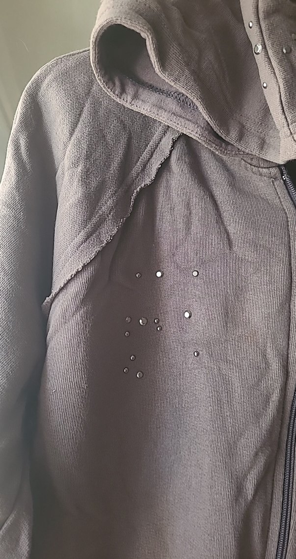 Gri Kapüşonlu Fermuarlı Kadın Sweatshirt - Görsel 3