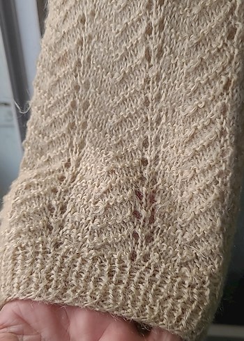 Bej Örgü Kadın Kazak, Bohem Stil - Görsel 5