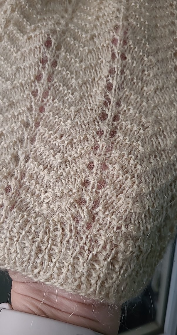 Bej Örgü Kadın Kazak, Bohem Stil - Görsel 2