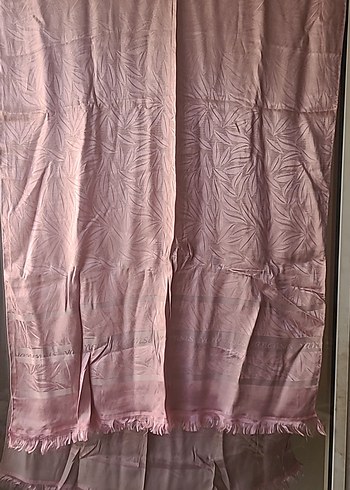 Pembe İpek Dokulu Kadın Şal - Görsel 2
