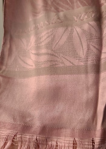 Pembe İpek Dokulu Kadın Şal - Görsel 3