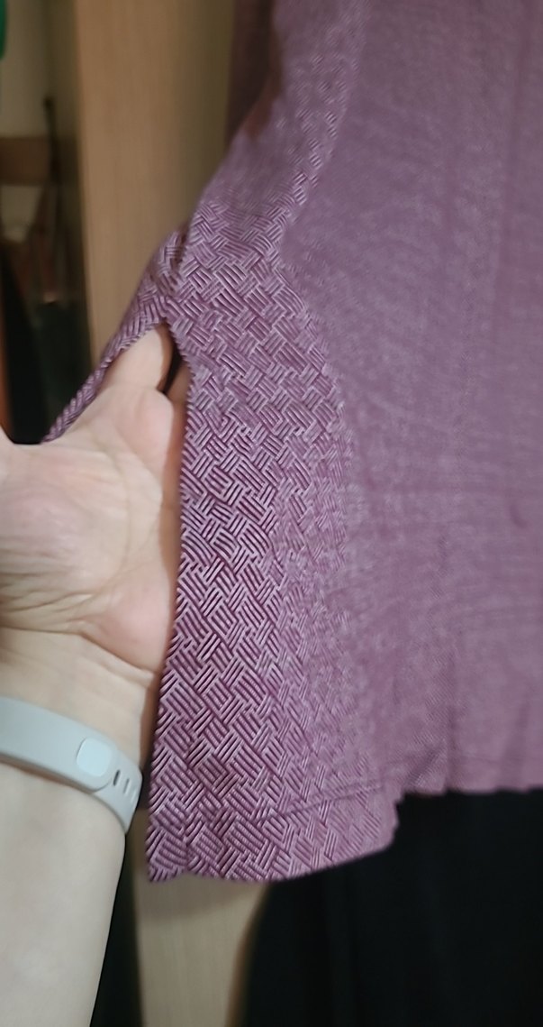 Bordo Bej Tunik Uzun Kollu, Rahat Kesim. - Görsel 3