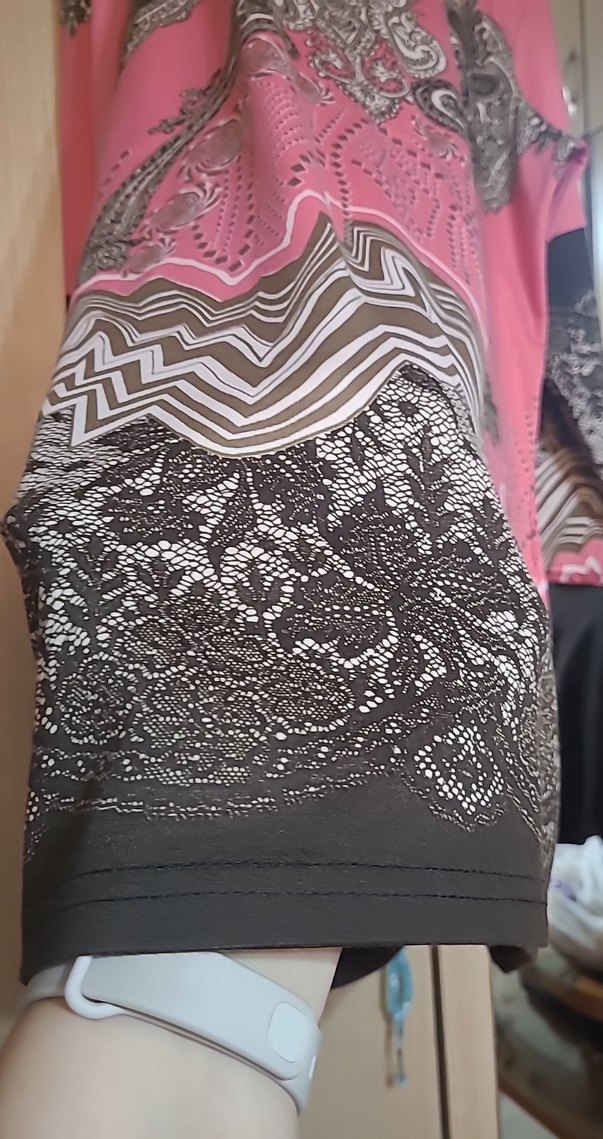 Detaylı Pembe Bohem Uzun Tunik - Görsel 3