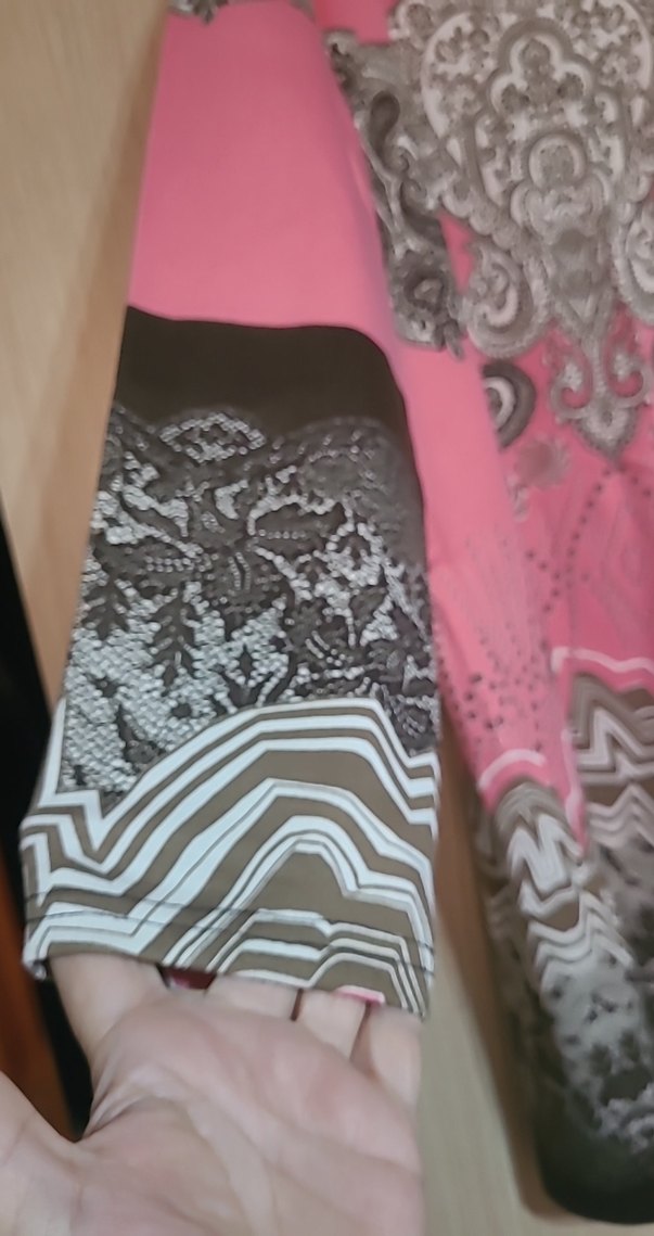 Detaylı Pembe Bohem Uzun Tunik - Görsel 5