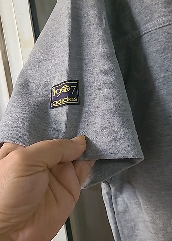 l/xl Beden Gri Kısa Kollu Düğmeli Erkek Polo Tişört