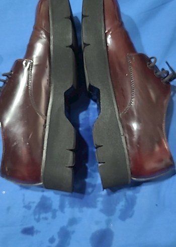 39 Beden Bordo Rugan Kadın Oxford Ayakkabı