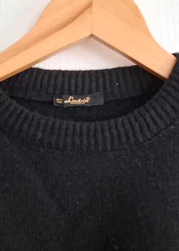 Gri Siyah Triko Kadın Kazak - Görsel 3