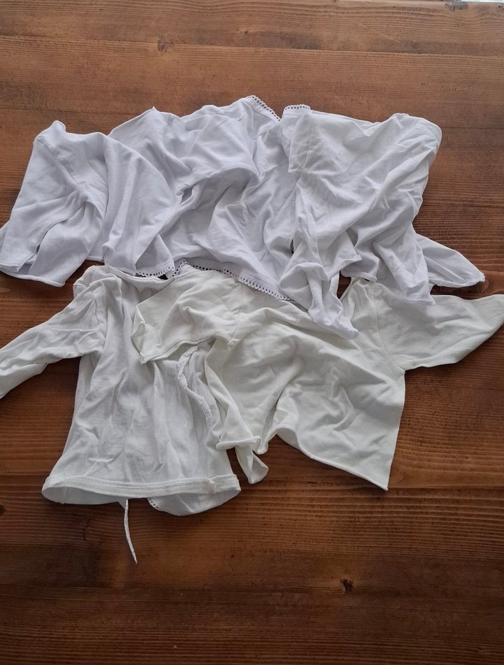 Beyaz Çocuk İçlik Gömlekleri - Görsel 3