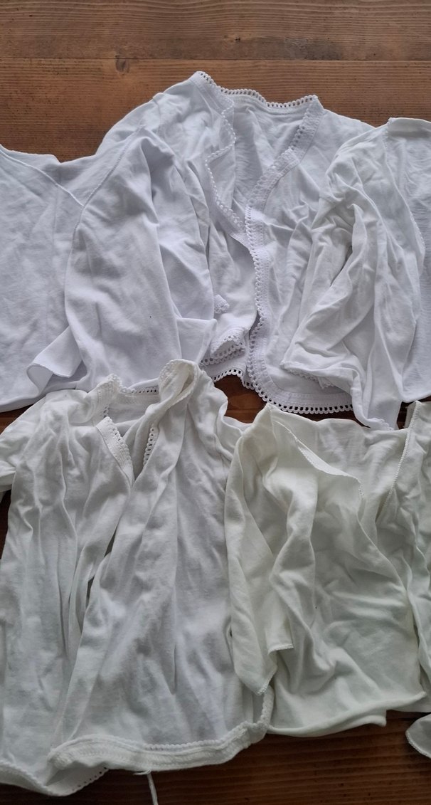 Beyaz Çocuk İçlik Gömlekleri - Görsel 2