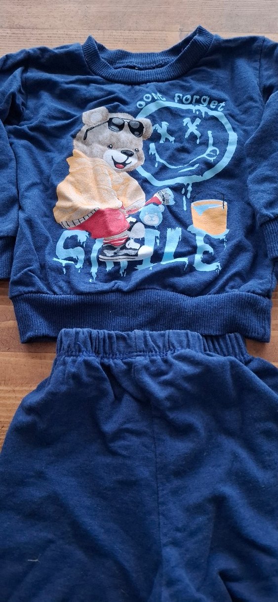 Uzun Kollu Baskılı Bebek Erkek Takımı - Görsel 2