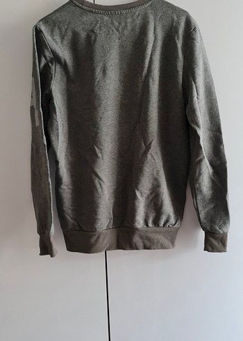 Diğer Gri Bisiklet Yaka Erkek Sweatshirt