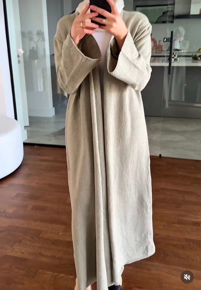 Salaş Uzun Boy Hırka - Görsel 3