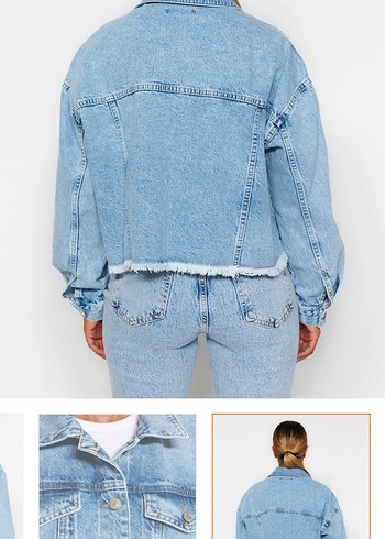 Trendyol & Milla Kadın Açık Mavi Denim Ceket