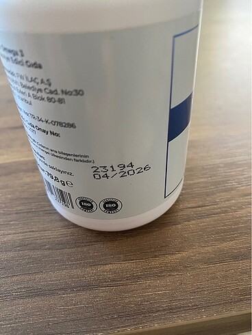 xs Beden Omega 3 smart caps