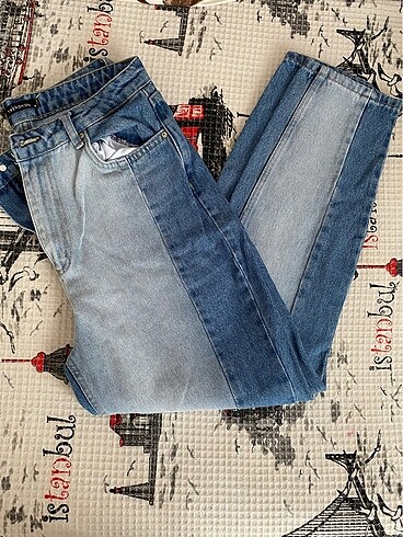 İki renkli jean