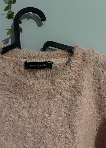 Rahat Kesim, Renk Bloklu Triko peluş Kadın Kazak - Görsel 2