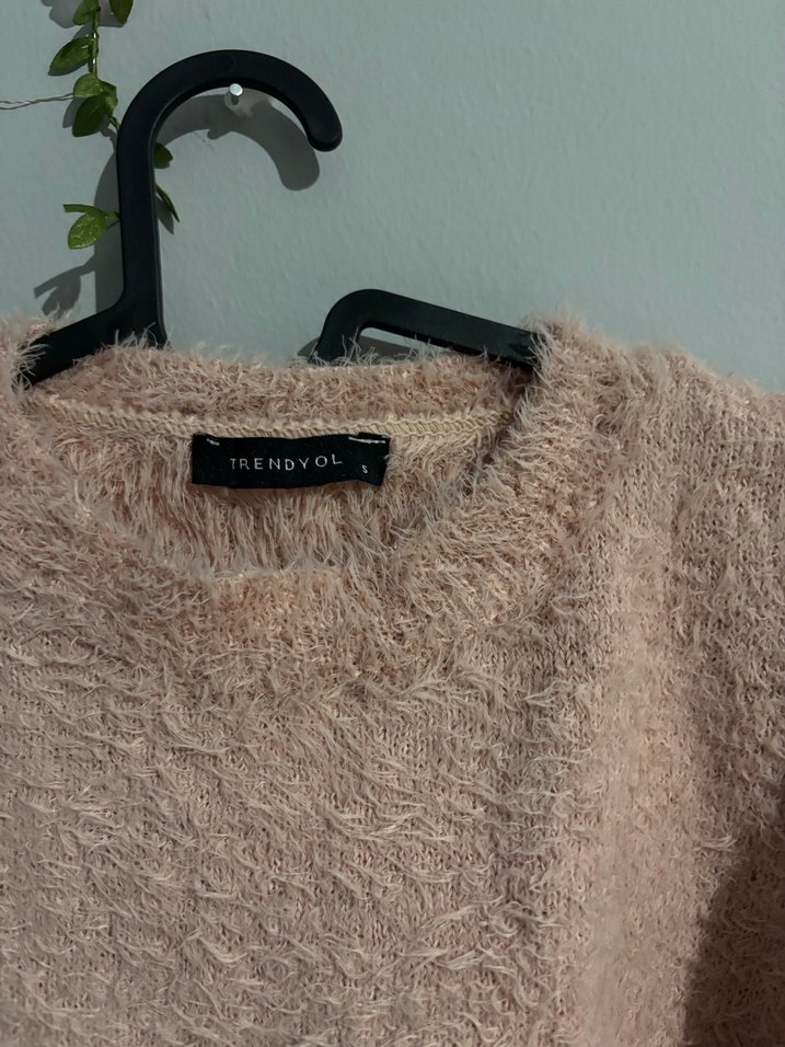 Rahat Kesim, Renk Bloklu Triko peluş Kadın Kazak - Görsel 2