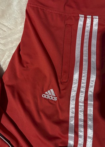 Kadın Kırmızı Parlak Fermuarlı Eşofman Altı - Görsel 3