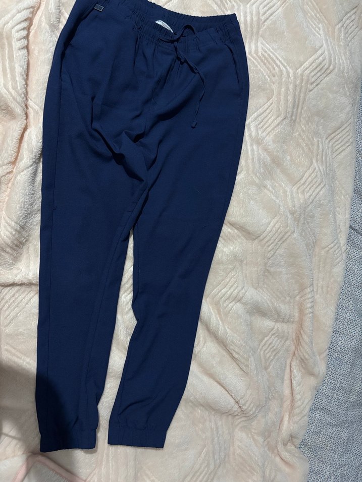 Lacivert Kadın Rahat Kesim eşofman altı - Görsel 2