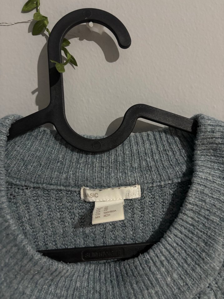 Gri Örgü Kadın Yün Kazak - Görsel 2